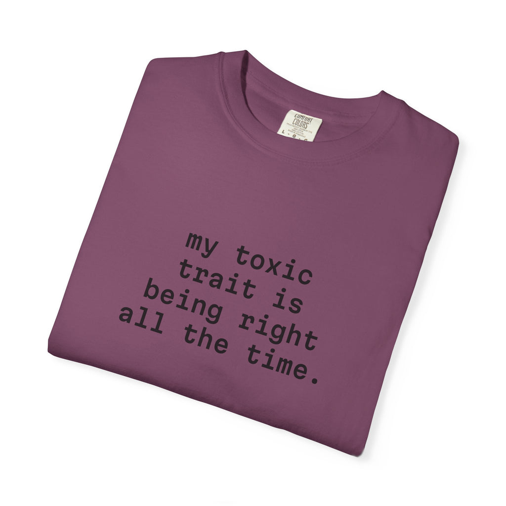 My Toxic Trait Is Being Right All The Time T-Shirt