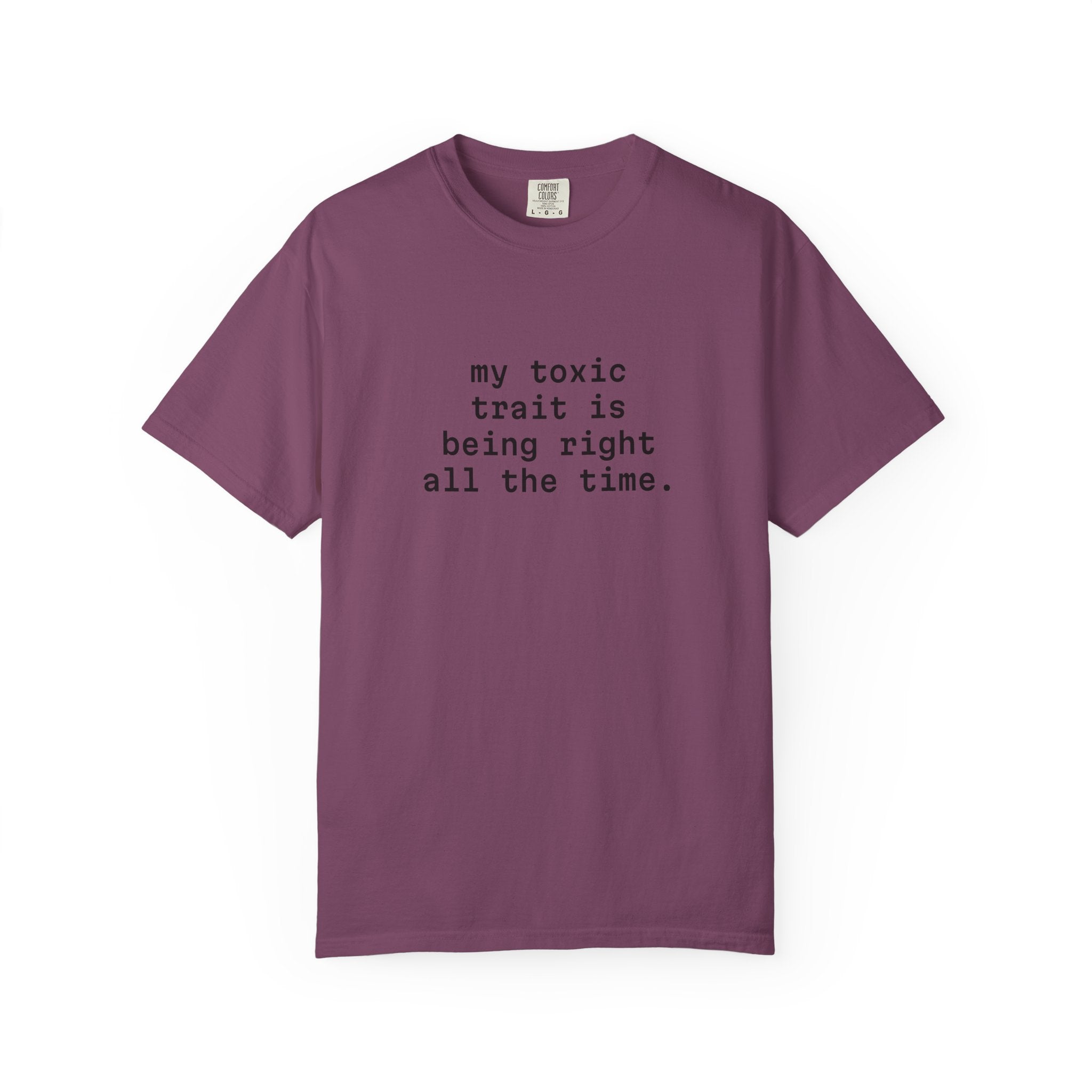 My Toxic Trait Is Being Right All The Time T-Shirt