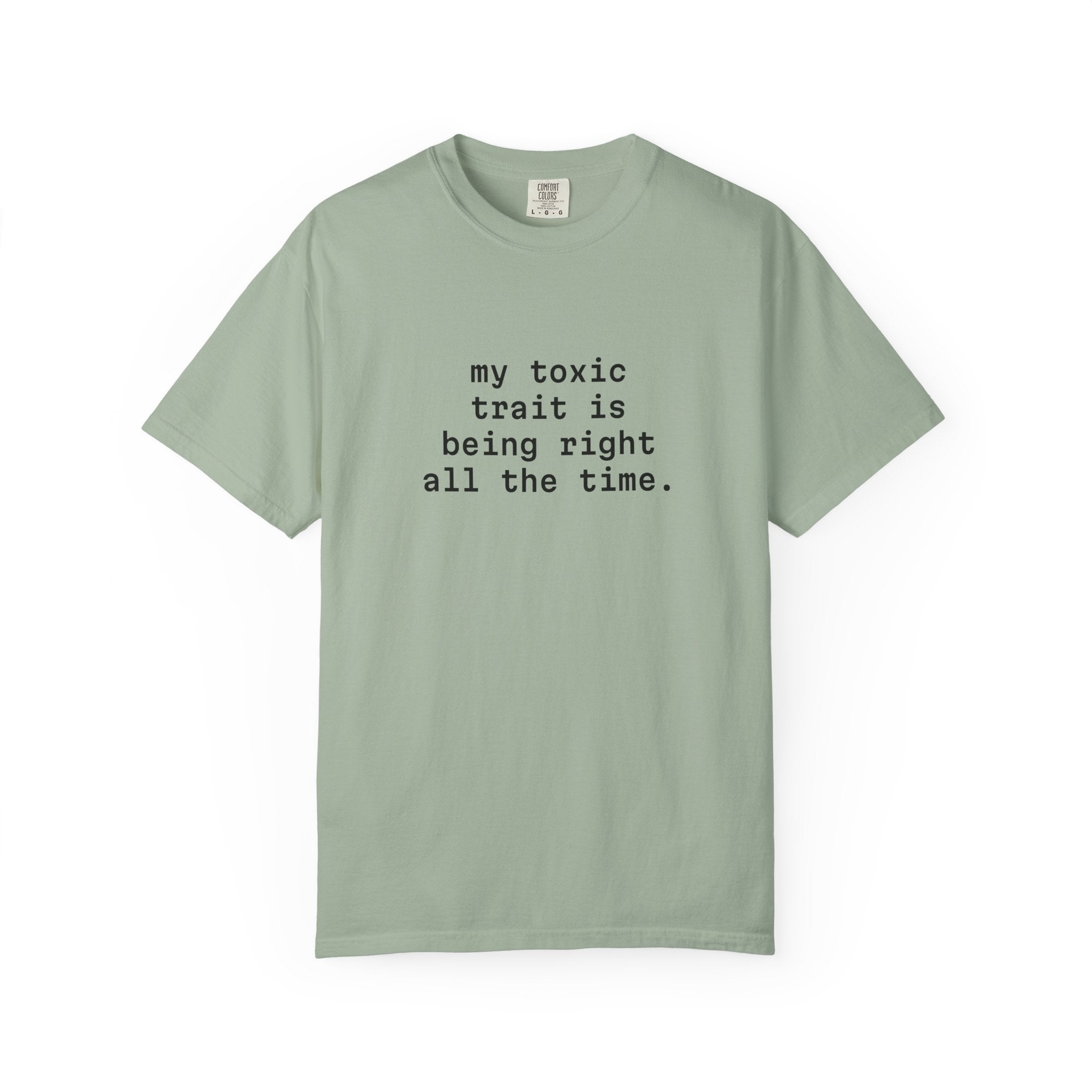 My Toxic Trait Is Being Right All The Time T-Shirt