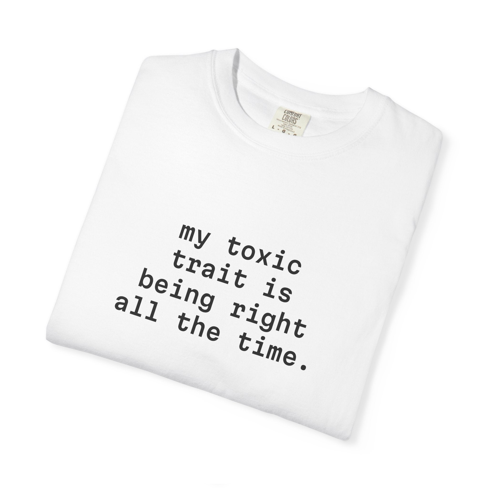 My Toxic Trait Is Being Right All The Time T-Shirt